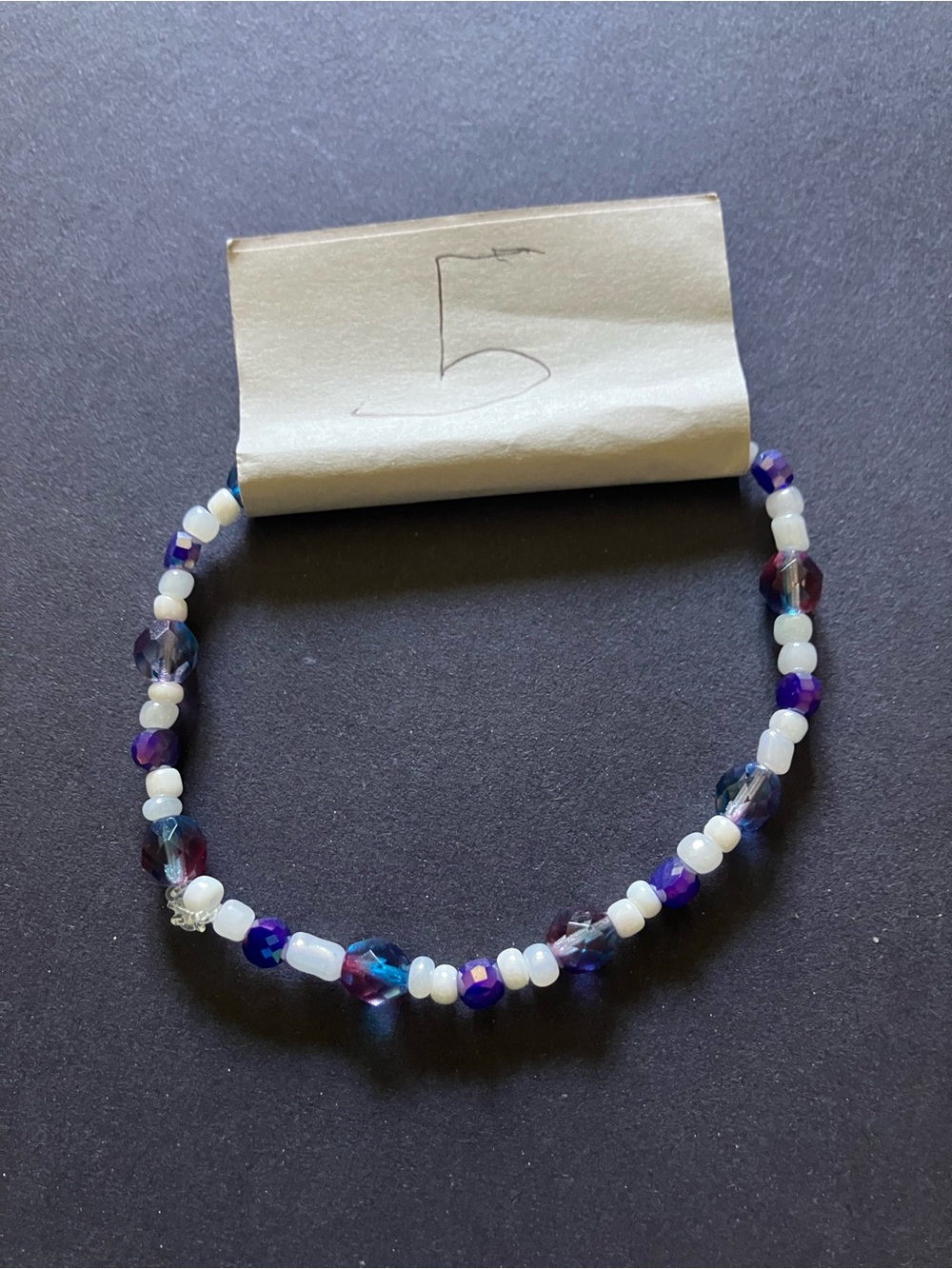 #5 handmade Swarovski anklet